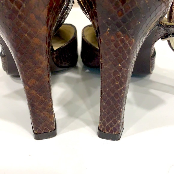 Kenneth Cole snake skin high heel - Picture 2 of 6
